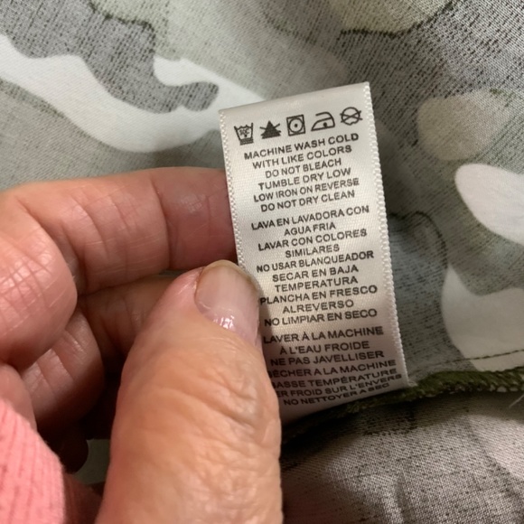 ANTHROPOLOGIE STANDARD GRACE Popover Camo Mini Dress / Tunic Roll Tab Sleeves XL - Picture 9 of 9